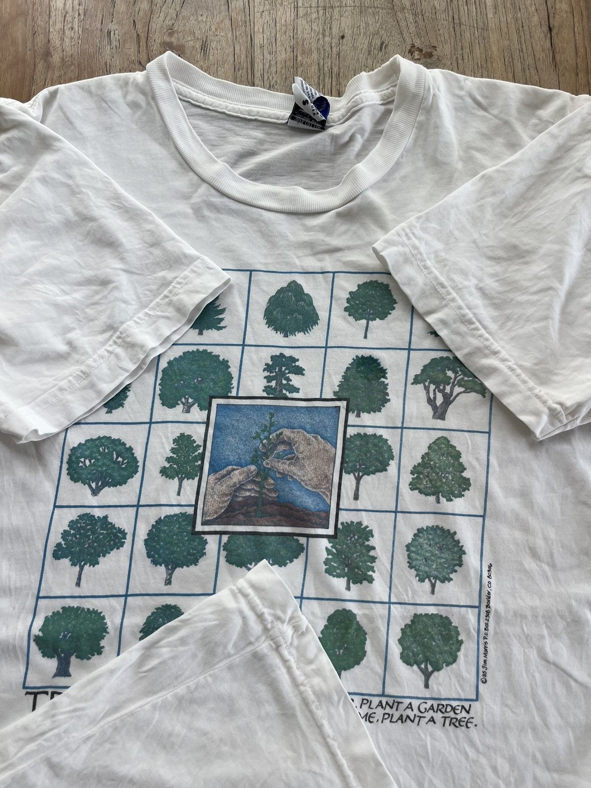Vintage Vintage TREES Artwork Design 85’s by Jim morris Tshirt Size US S / EU 44-46 / 1 - 9 Thumbnail