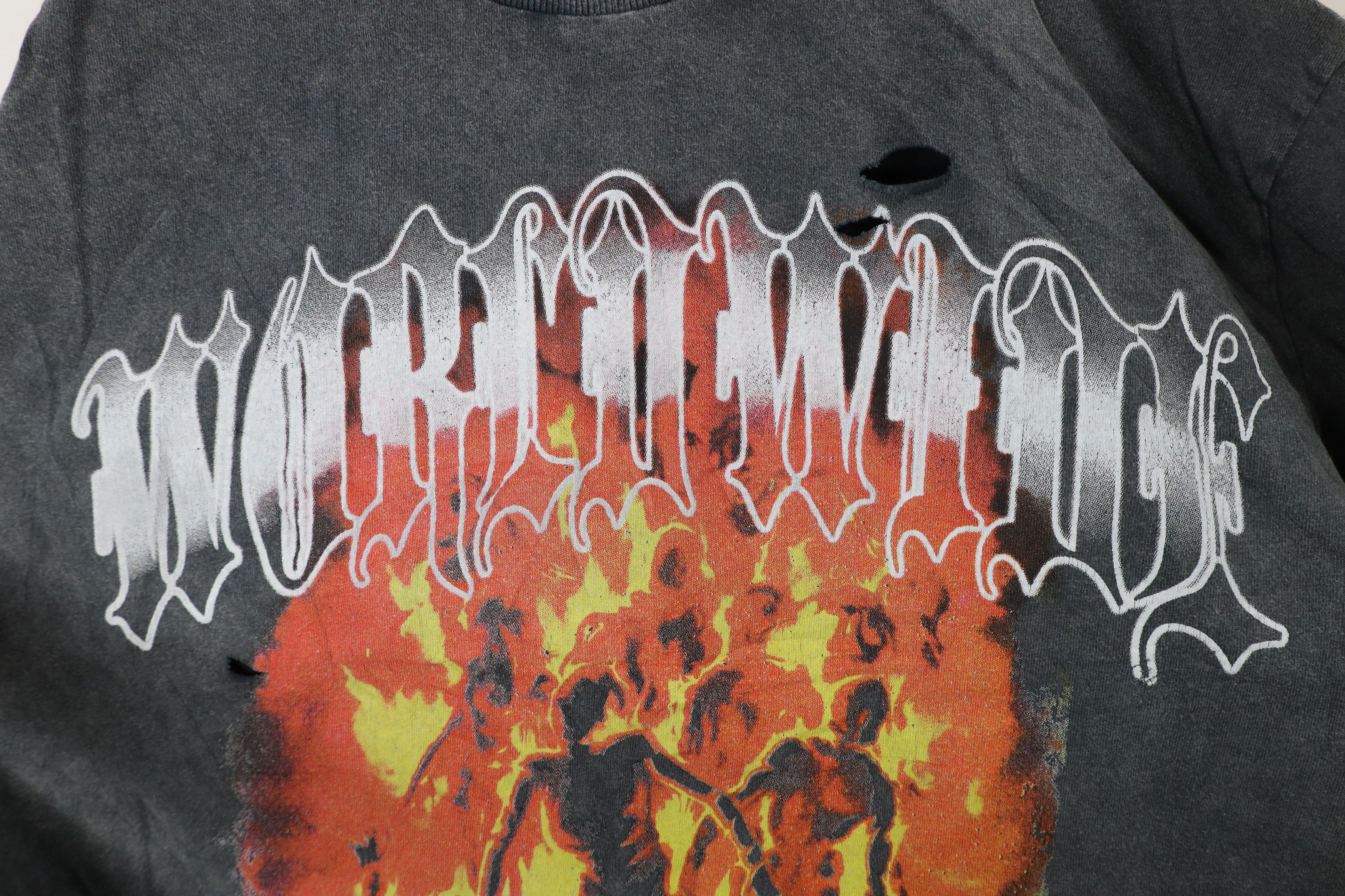 Vintage Vintage Streetwear Worldwide Burning Bodies Boxy Fit T-Shirt Size US XL / EU 56 / 4 - 4 Thumbnail