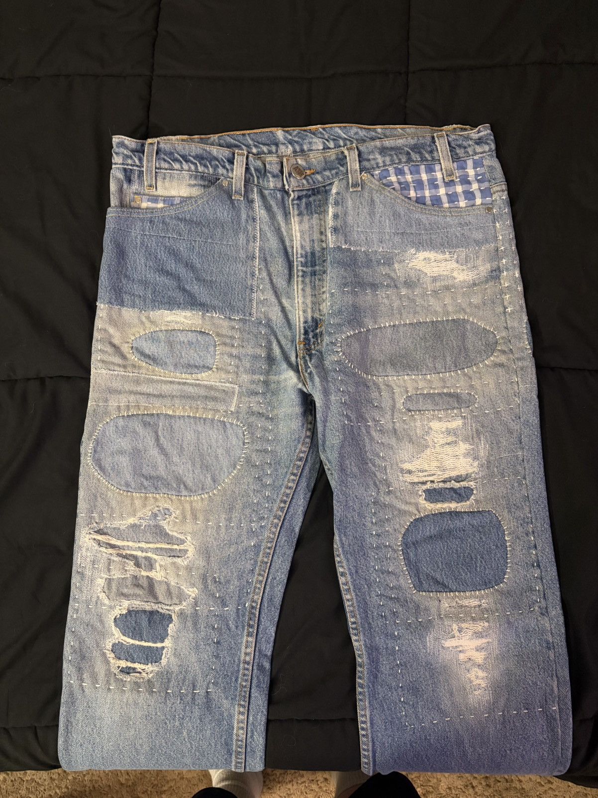 Levi's Vintage Clothing Vintage Repaired Levis (Orange Tab) Size US 36 / EU 52 - 2 Thumbnail
