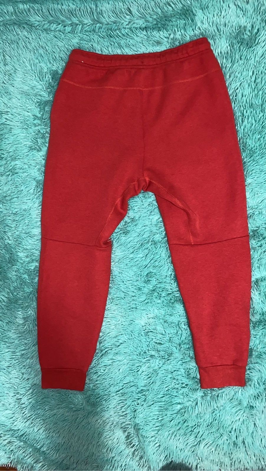 Designer × Nike New Nike tech fleece red sweatpants/joggers Size US 35 - 2 Thumbnail