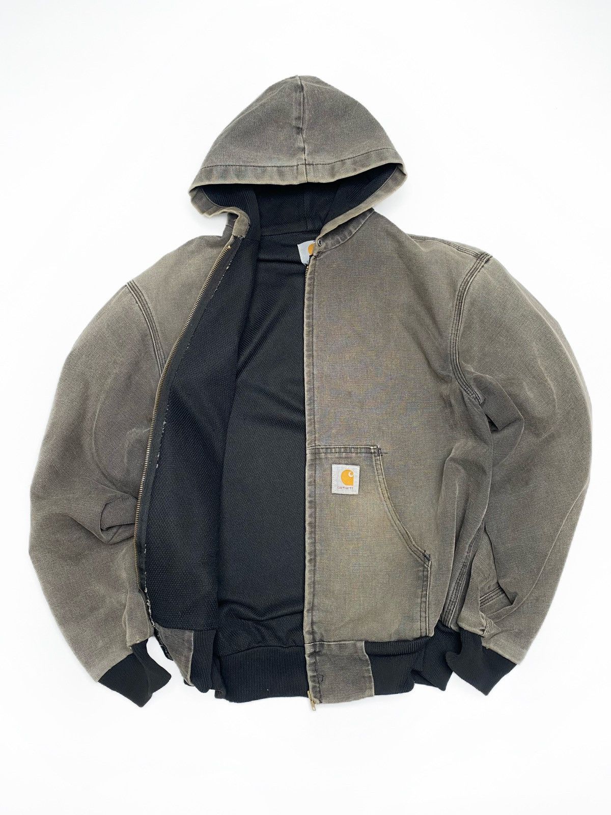 Carhartt 90’s Faded Black Vintage Carhartt Active Jacket JR105 BLK Size US L / EU 52-54 / 3 - 4 Thumbnail