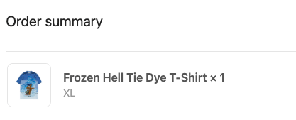 Warren Lotas Frozen Hell Tie Dye T-Shirt Size US XL / EU 56 / 4 - 6 Thumbnail