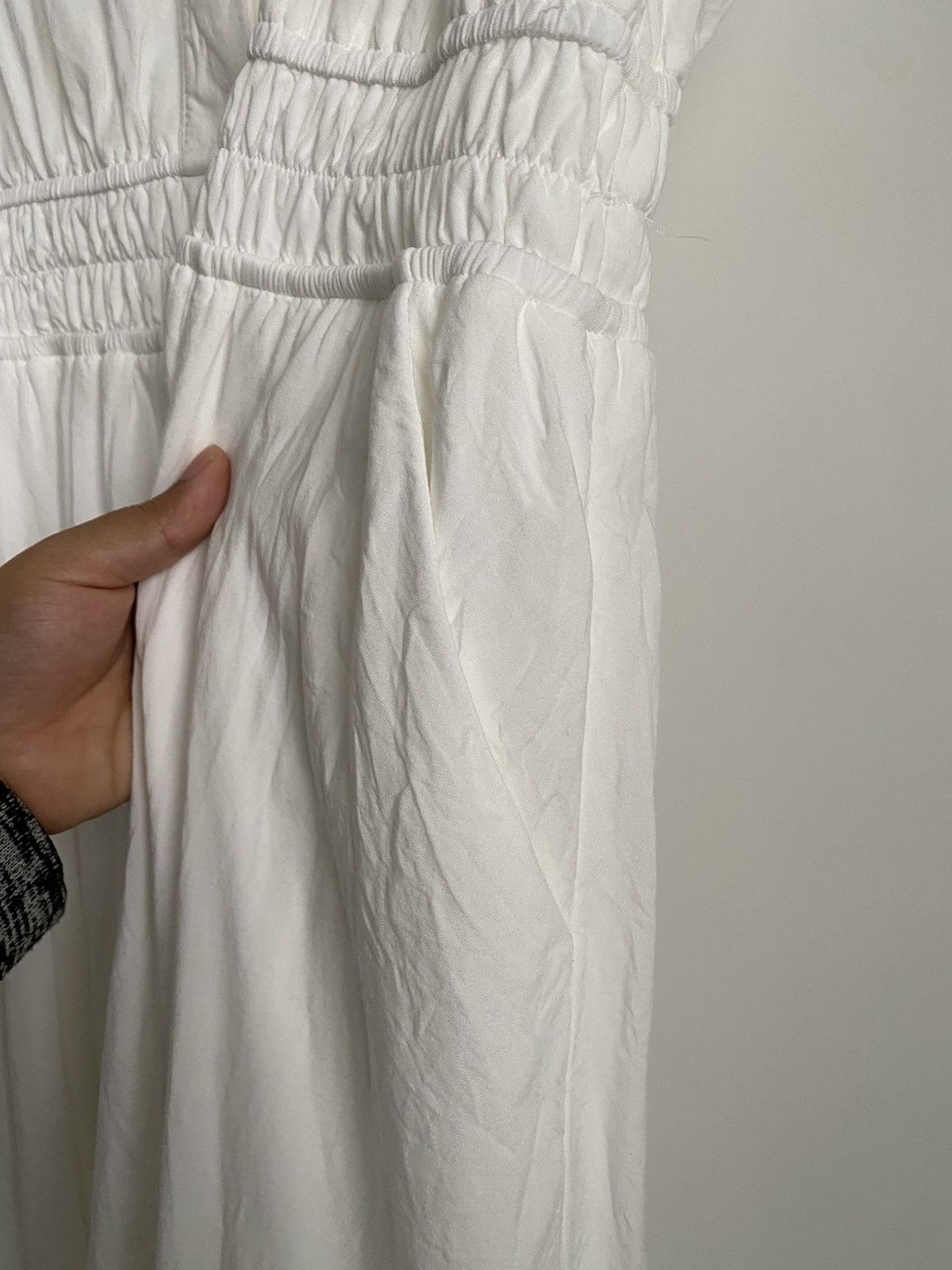 Torrid Torrid Sz 1 White Maxi Challis Pockets Dress Pre-Owned Size XXL / US 16-18 / IT 52-54 - 9 Thumbnail