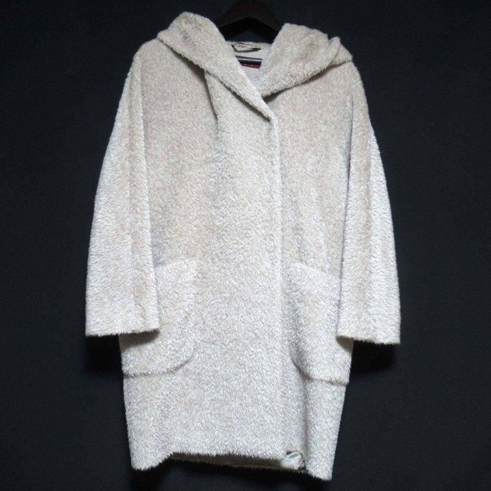 Max Mara Max Mara Max Mara Studio Alpaca Shaggy Hooded Coat Fur Outerwear DUTY FREE for USA Size ONE SIZE - 1 Thumbnail