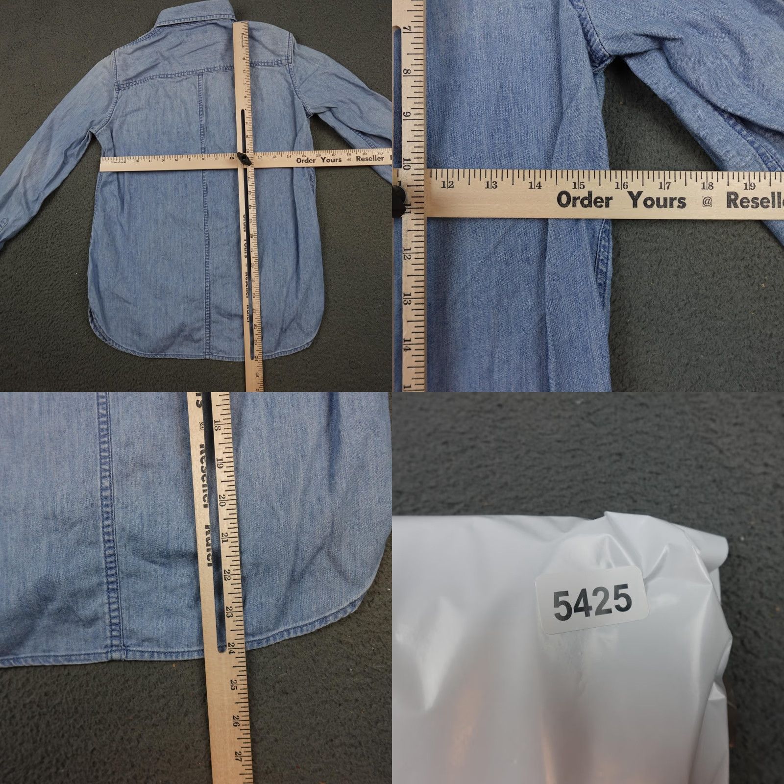 J.Crew J.Crew Shirt Womens 2 Light Blue Chambray Denim Button Down Long Sleeve Pocket Size XS / US 0-2 / IT 36-38 - 8 Thumbnail