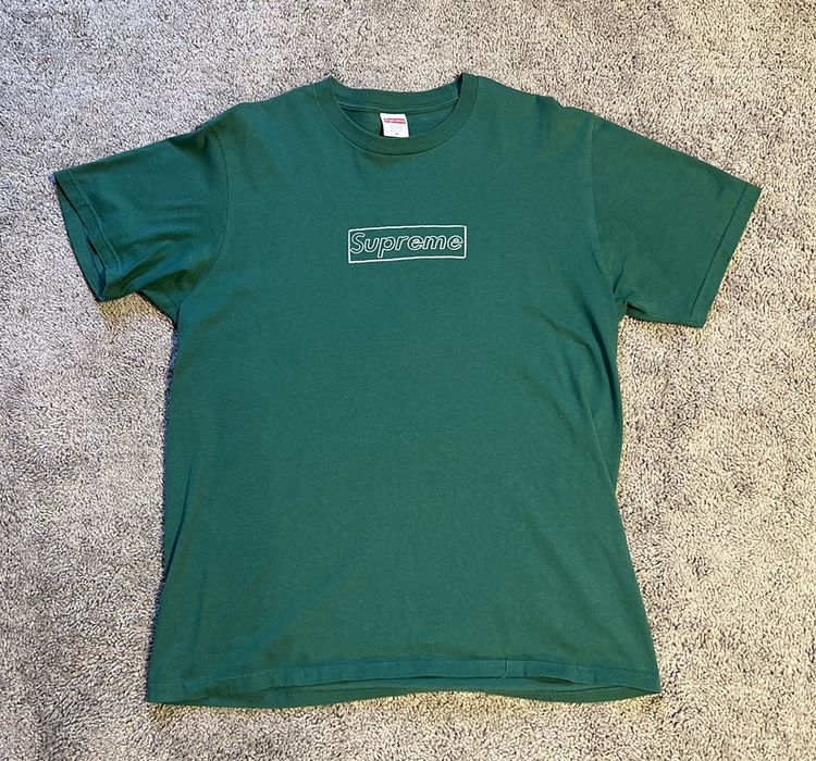 Supreme Supreme KAWS Chalk Box Logo Tee Shirt- Size Medium | Grailed