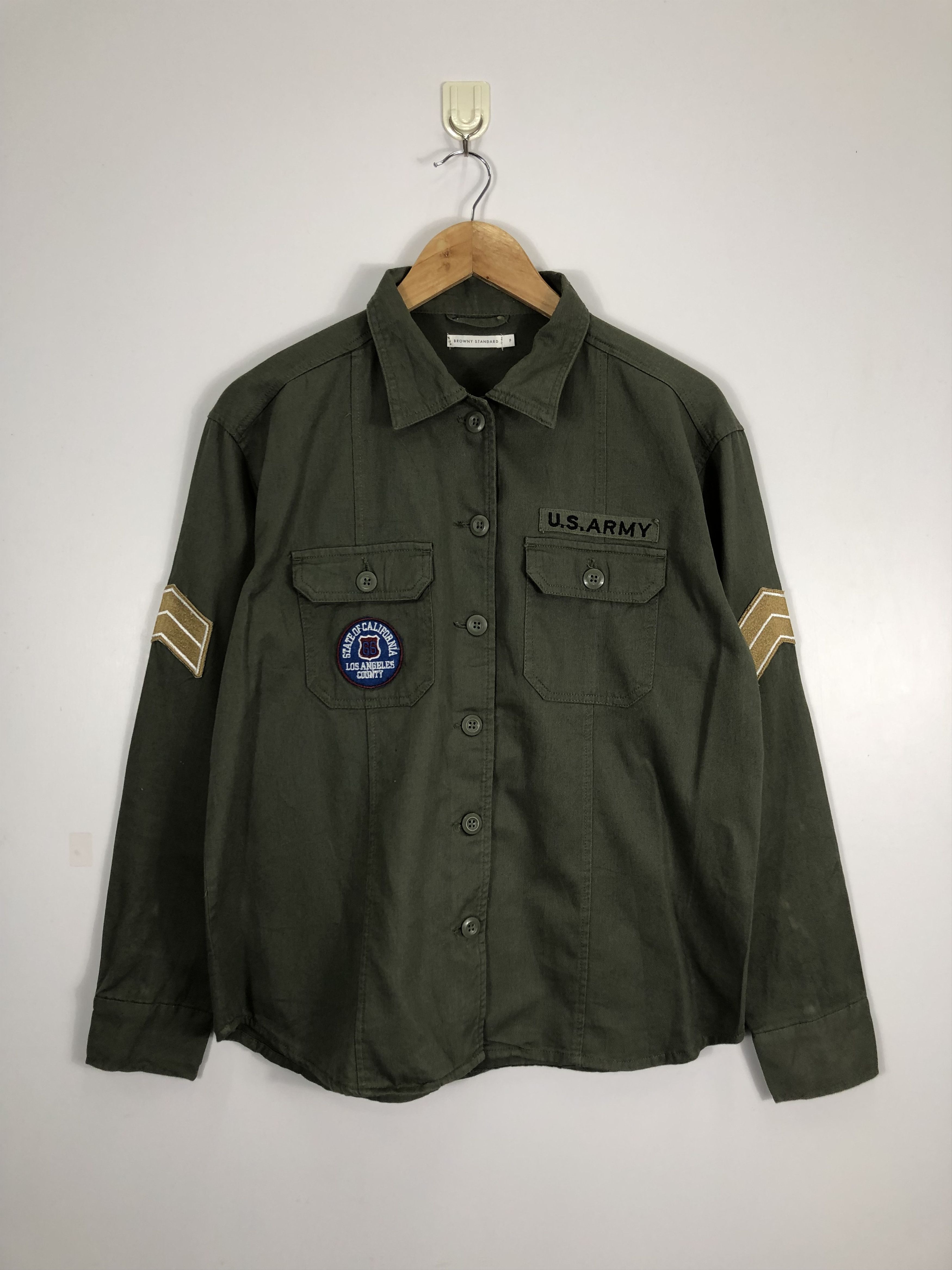 Vintage Vintage Us Army Green Denim Jacket J0663 Size US M / EU 48-50 / 2 - 1 Thumbnail