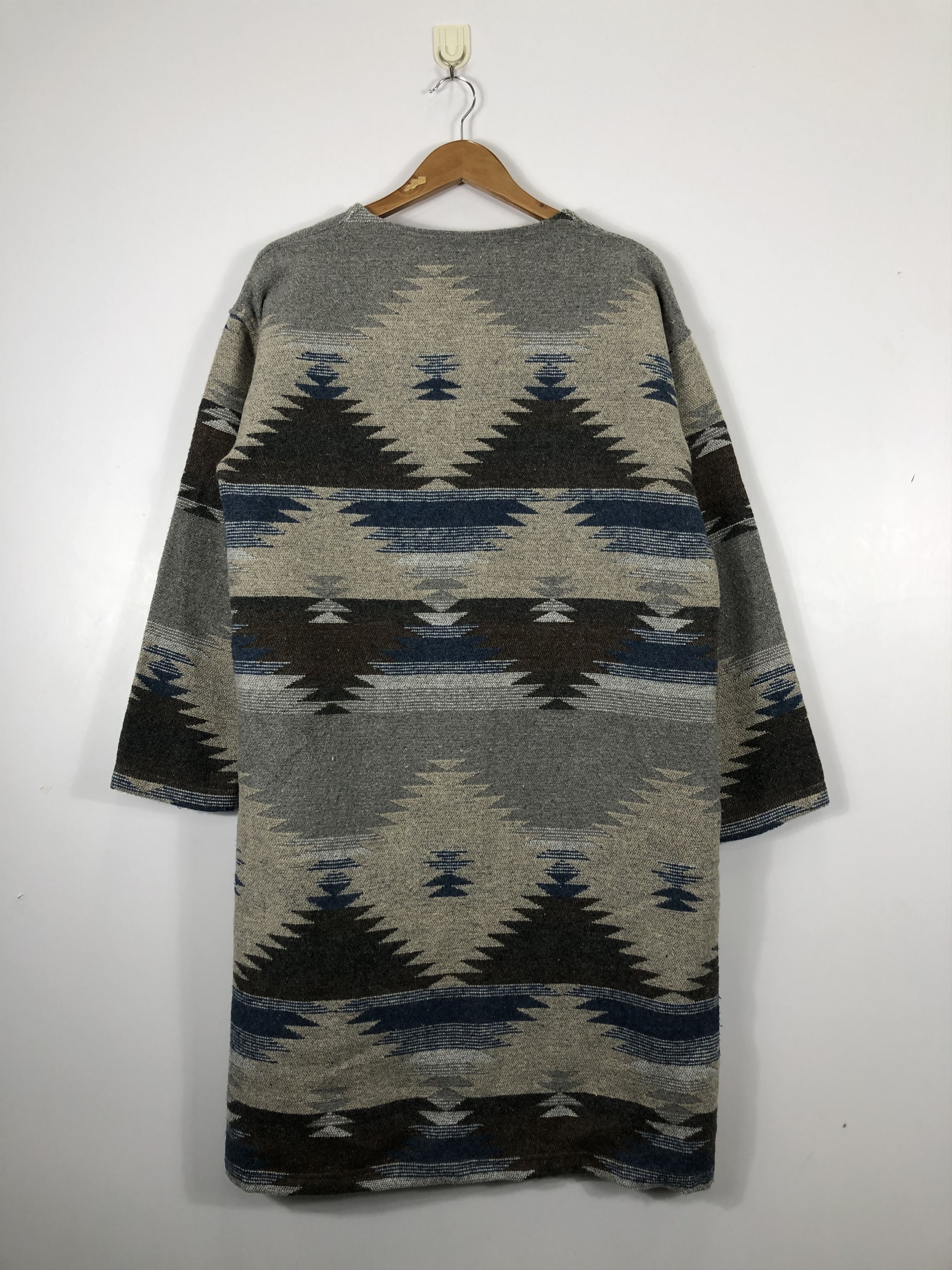 Vintage Vintage Navajo Style Chimayo Long Jacket J0573 Size US L / EU 52-54 / 3 - 3 Thumbnail