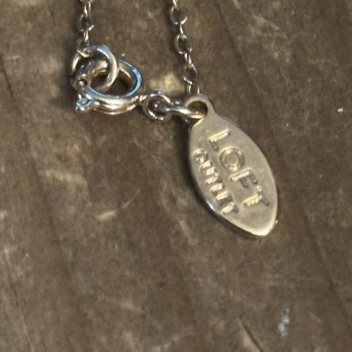 Loft Vintage Loft gold teardrop Jasper & quartz pendant necklace Size ONE SIZE - 2 Thumbnail