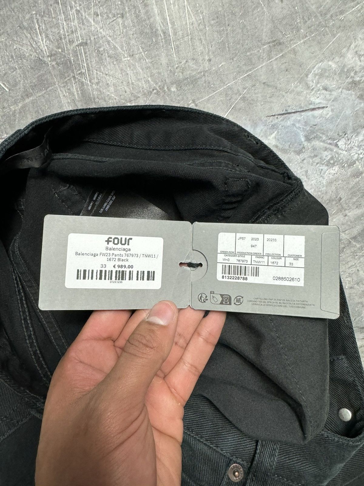 Balenciaga Balenciaga Straight Slim Fit Jeans Size US 33 - 11 Thumbnail