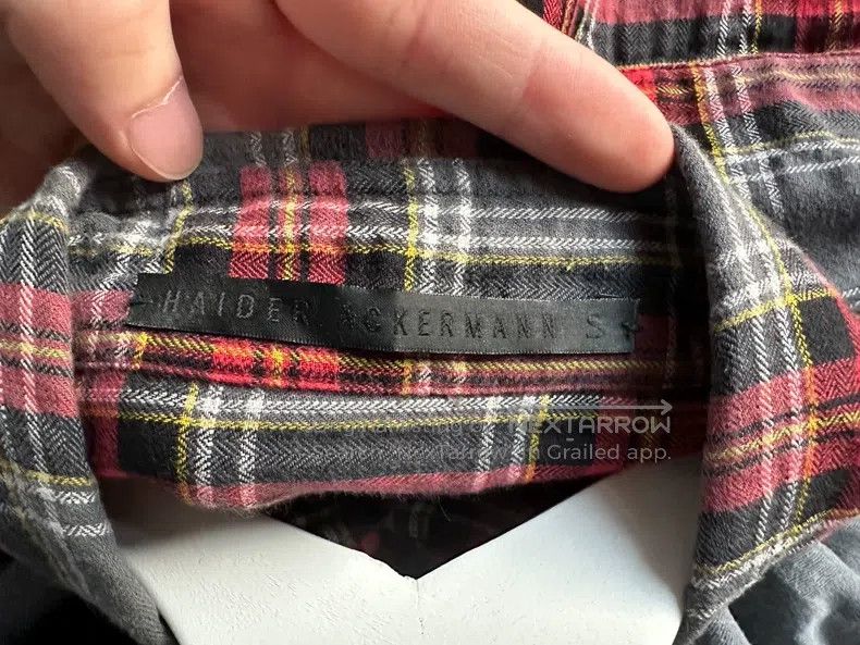 Haider Ackermann Haider Ackermann Black, Red, and Gold Plaid Shirt Size US S / EU 44-46 / 1 - 3 Thumbnail