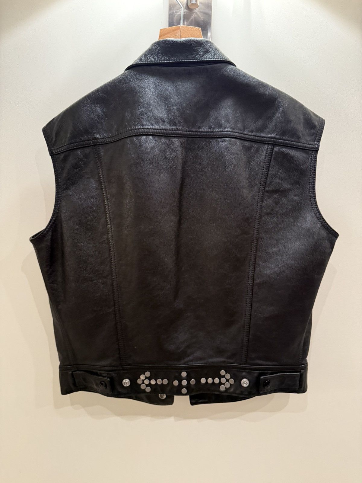 Celine × Hedi Slimane Celine Hedi Slimane 2021 1/1 Sample Leather Vest Size US M / EU 48-50 / 2 - 7 Thumbnail