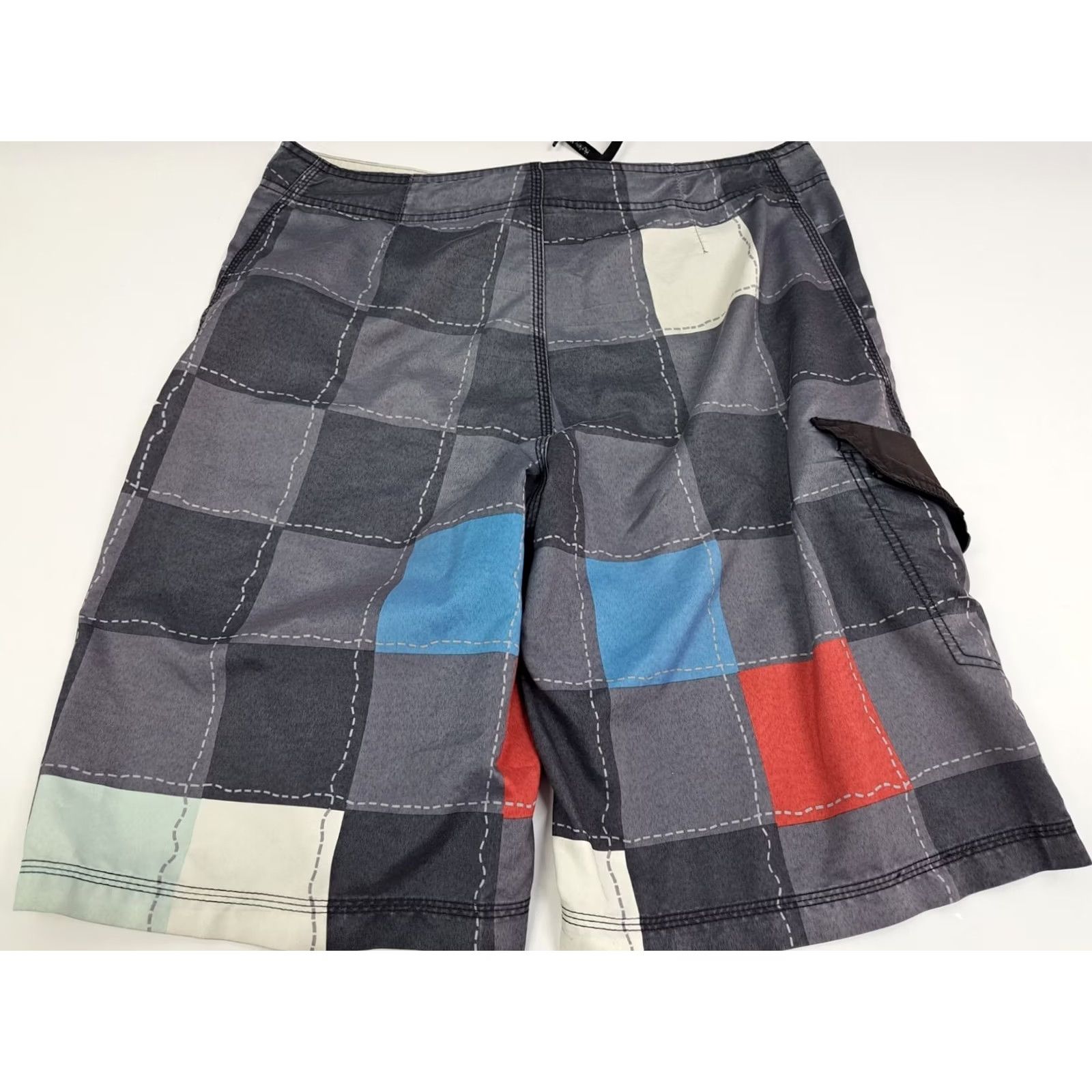 Hurley Hurley Men’s Board Shorts Multicolor Embroidered Plaid Size 36 #2971 Size US 36 / EU 52 - 3 Thumbnail