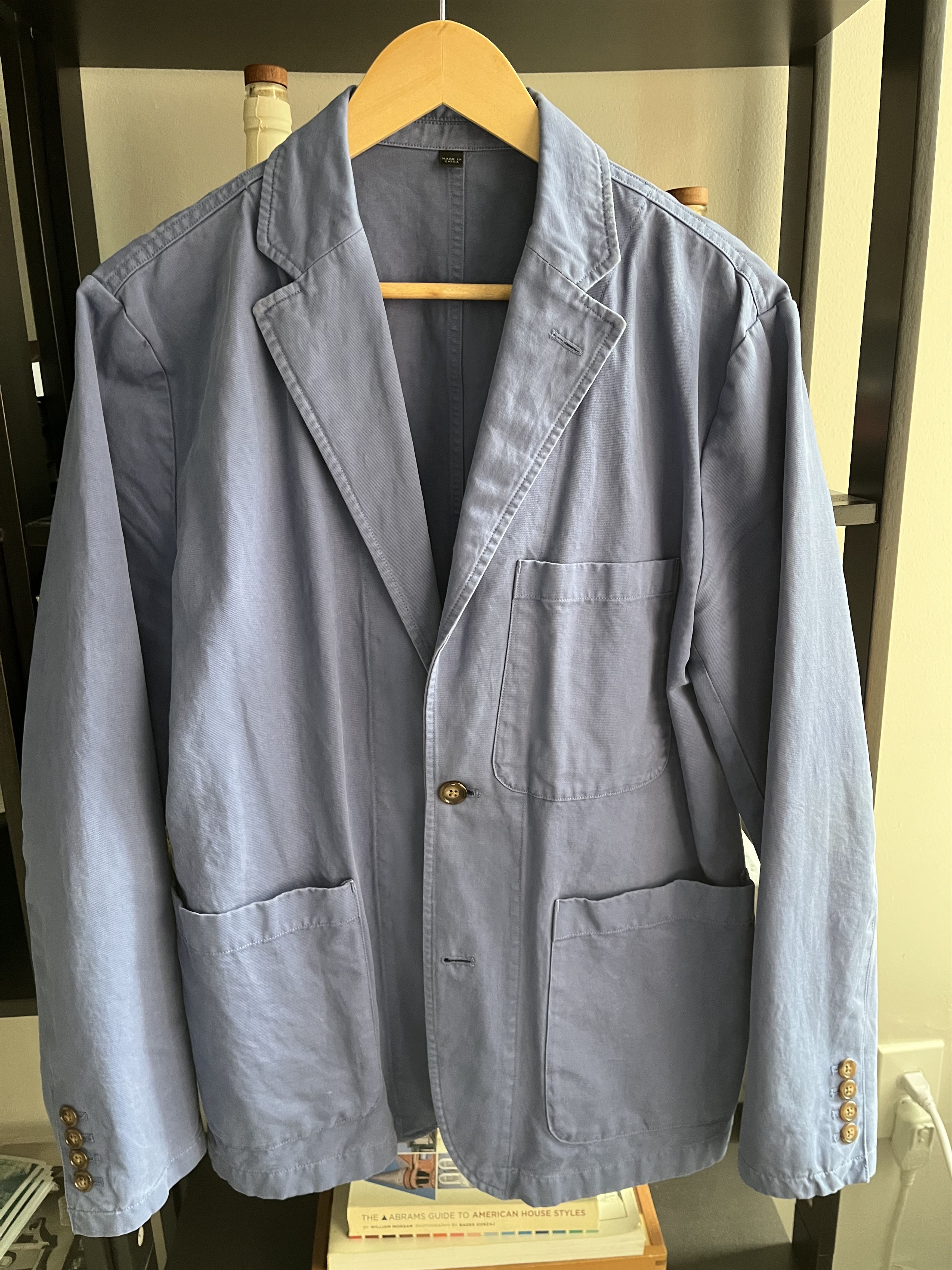 J.Crew J. Crew French Blue Work Blazer Size 38R - 1 Thumbnail