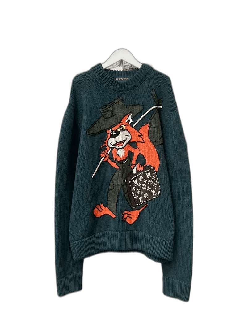 Louis Vuitton Louis Vuitton Cartoon Fox Sweater Size M Size US M / EU 48-50 / 2 - 1 Thumbnail