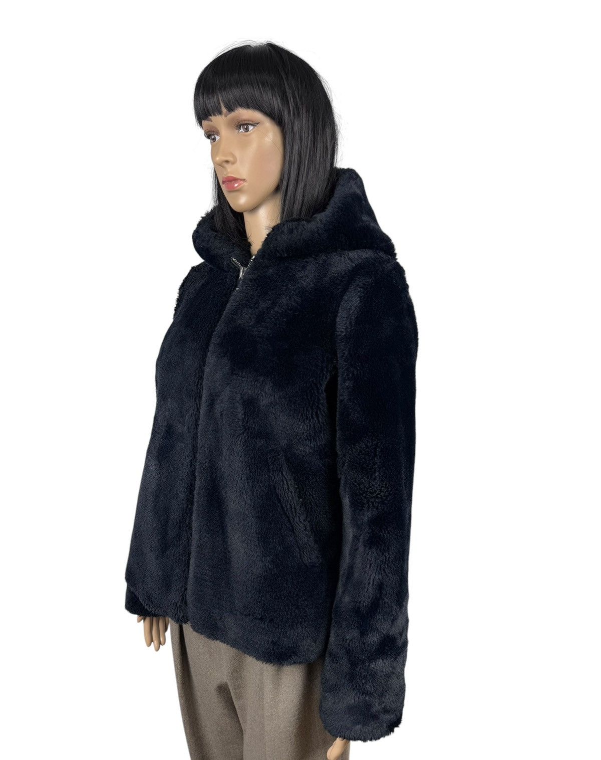 Other Claudie Pierlot Faux Fur Coat Hooded Full Zip size FR36 Size XS / US 0-2 / IT 36-38 - 8 Thumbnail