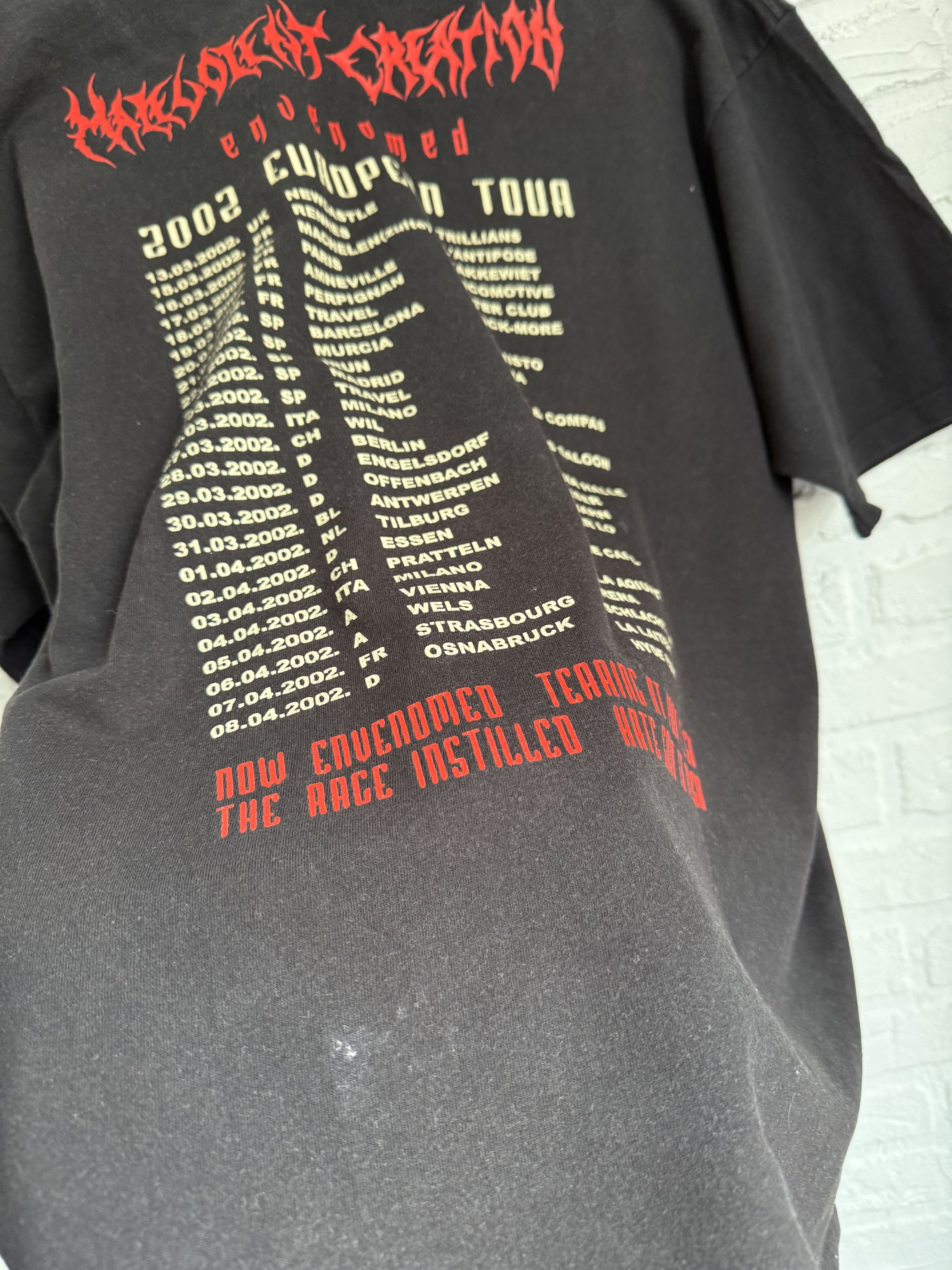 Vintage Malevolent Creation Envenomed European Tour tee