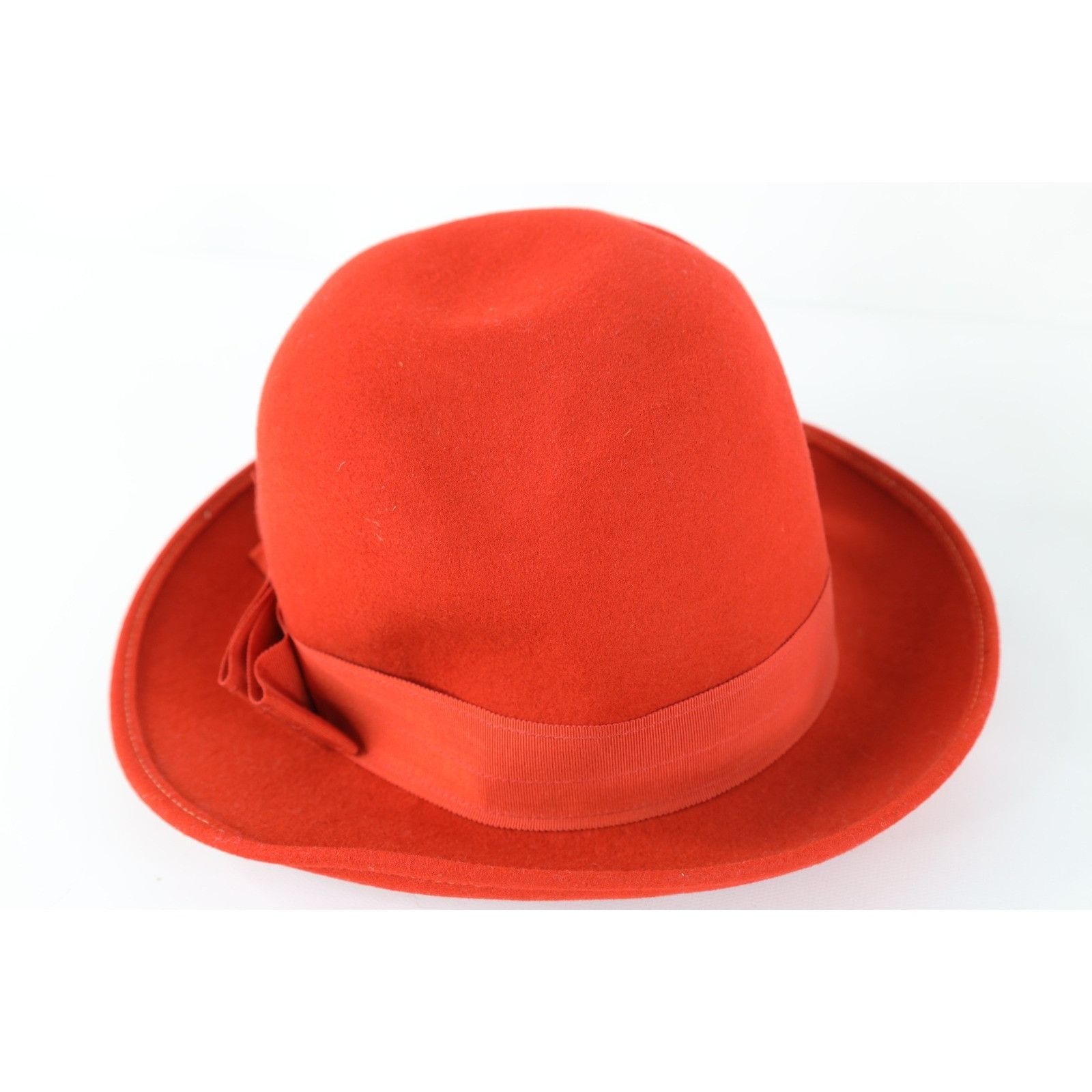 Vintage Vintage 50s Chic Ribbon Bowtie Doeskin Felt Wool Cloche Hat Size ONE SIZE - 3 Thumbnail