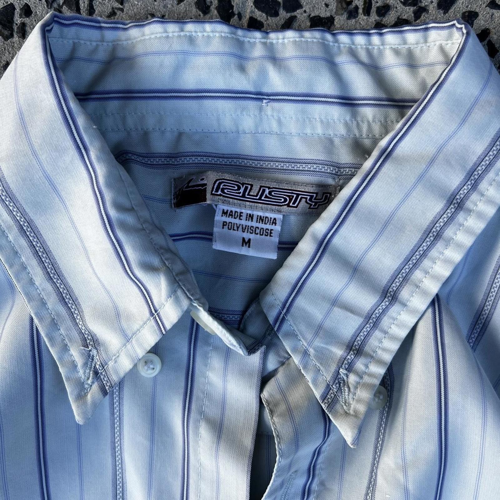 Rusty Rusty Men's White and Blue Tshirt Size US M / EU 48-50 / 2 - 3 Thumbnail