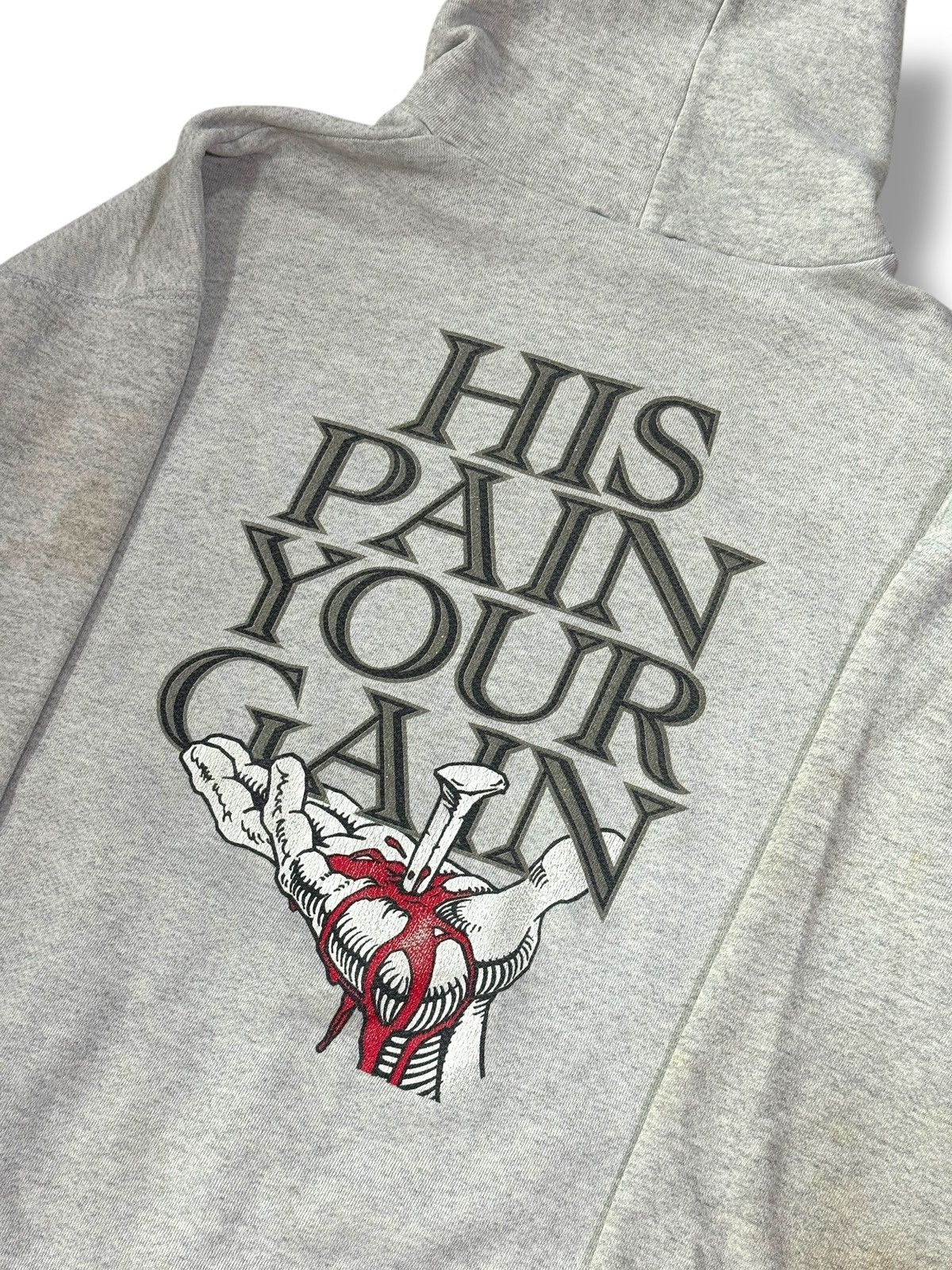 Vintage *RARE* 90s VINTAGE LORD’S GYM GOD BODYBUILDING HOODIE TULTEX Size US XL / EU 56 / 4 - 9 Thumbnail