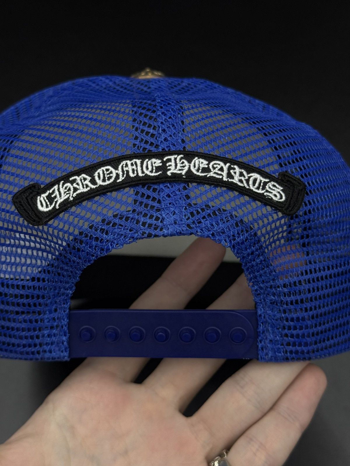 Chrome Hearts Chrome Hearts Blue White Red Logo SnapBack New Size ONE SIZE - 7 Thumbnail