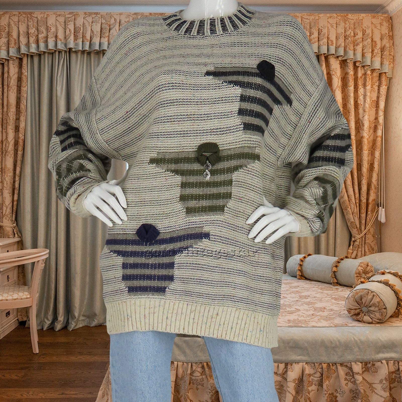 Carlo Colucci Vintage Carlo Colucci Pullover Jumper 3D Wool Knit Sweater Size XL / US 12-14 / IT 48-50 - 1 Thumbnail