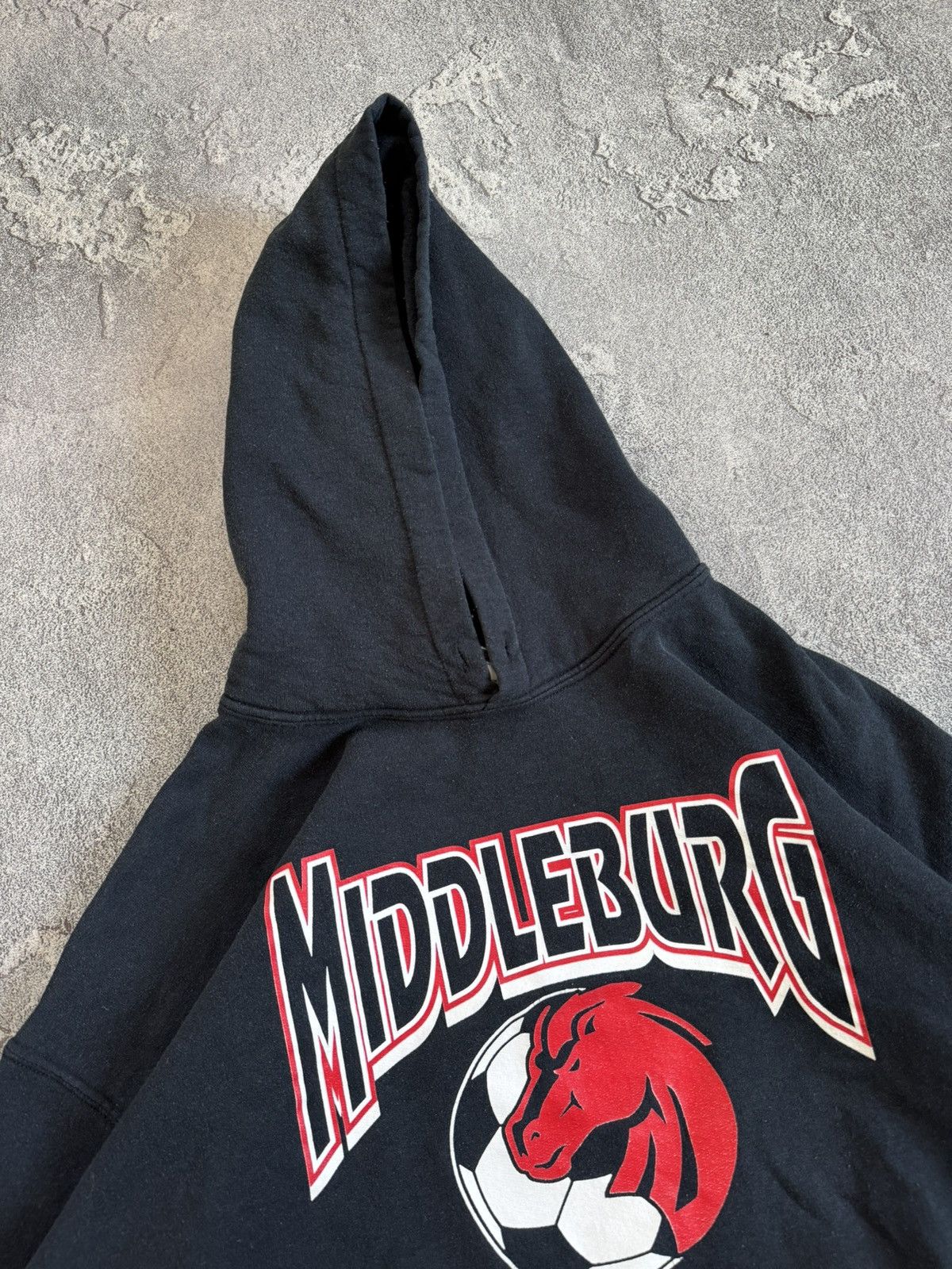 Vintage Middleburg L hoodie relaxed black long sleeve sweatshirt Size US L / EU 52-54 / 3 - 9 Thumbnail