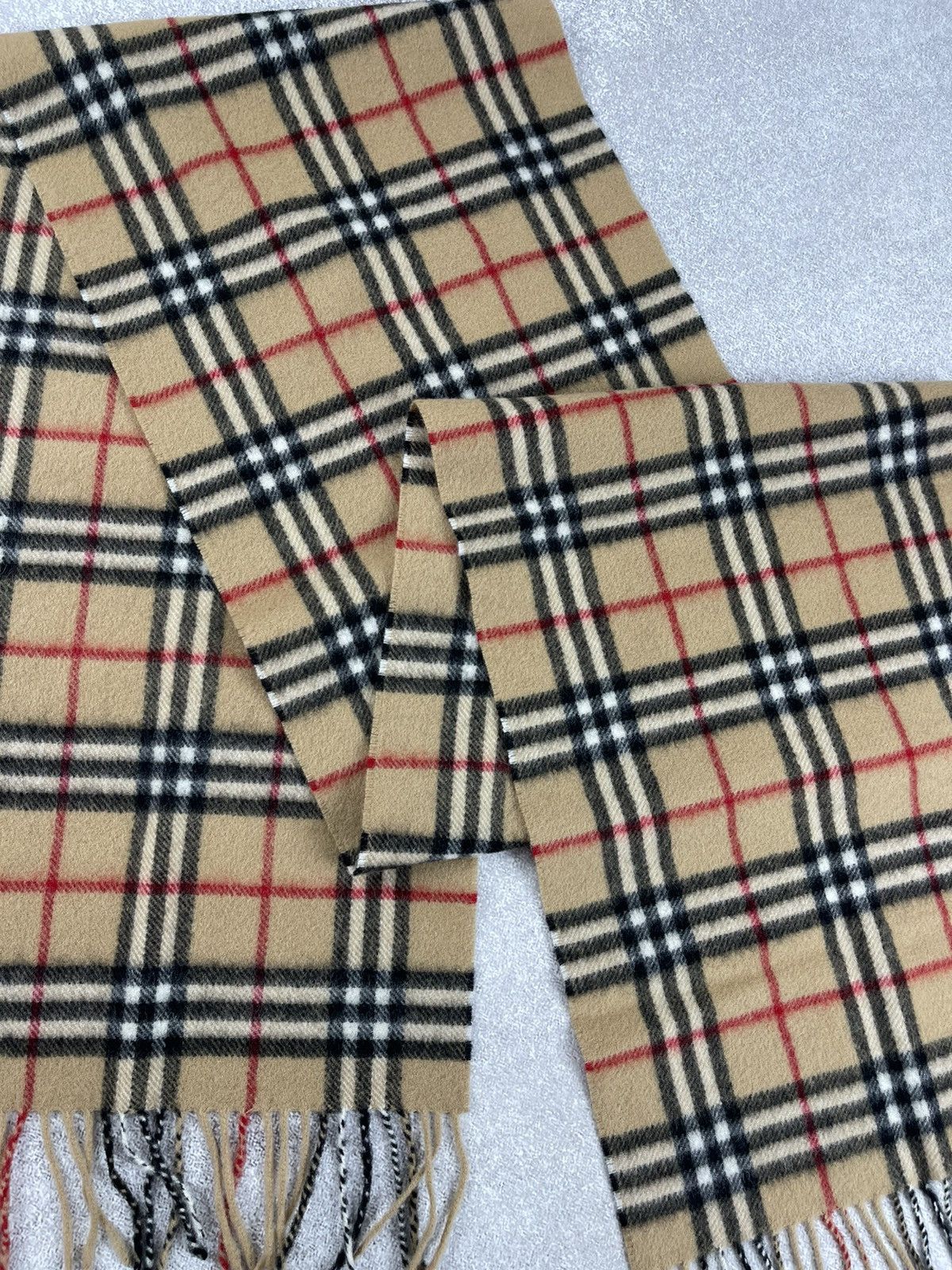 Burberry × Vintage Vintage Burberry Lambswool Scarf Muffler Novacheck Size ONE SIZE - 5 Thumbnail