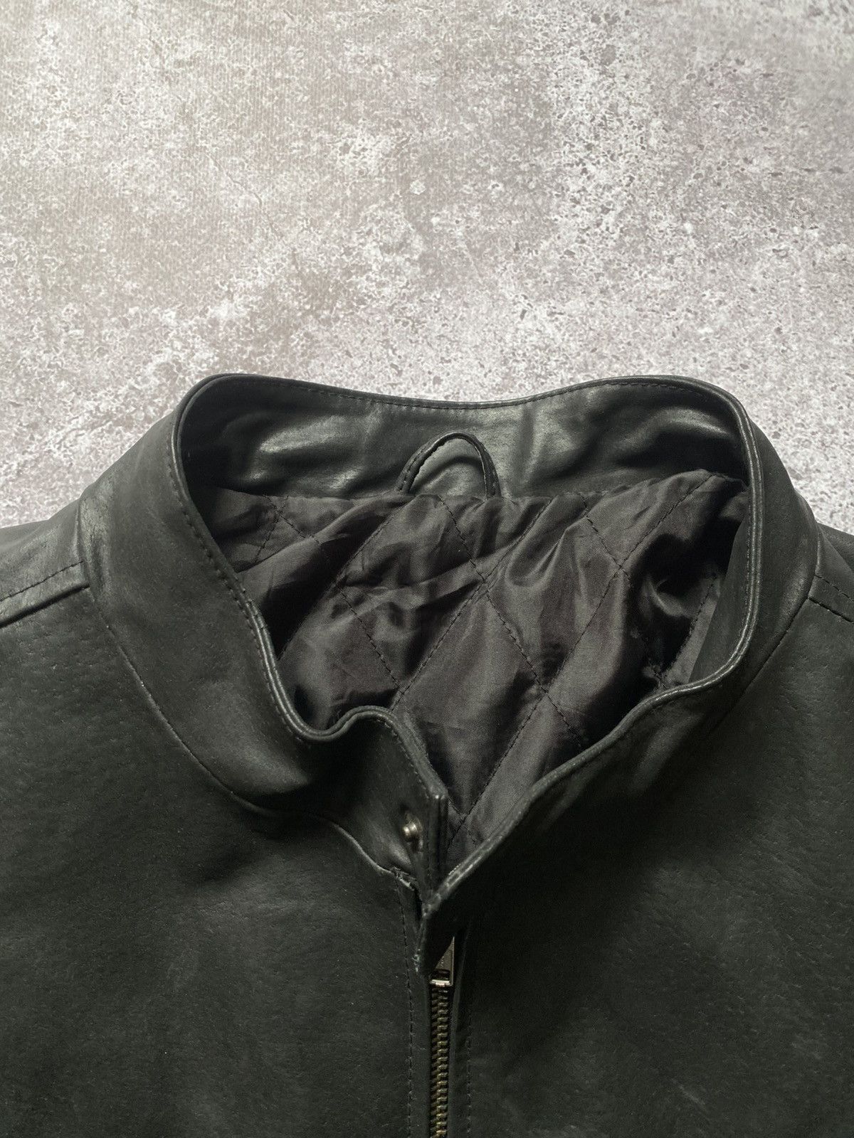 Vintage Vintage F&F Biker Jacket Leather Avant Garde Y2K Black Size US XXL / EU 58 / 5 - 3 Thumbnail