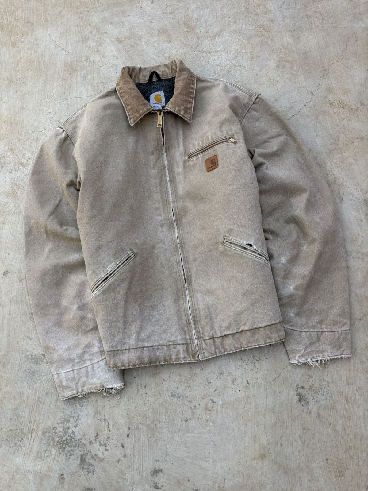 Carhartt Vintage 00s Sunfaded Carhartt Detroit Jacket J97 266 Size US XL / EU 56 / 4 - 3 Thumbnail