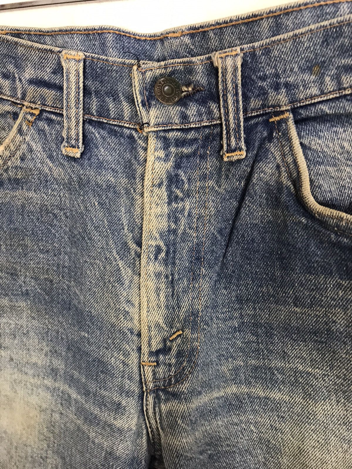 Levi's Vintage Clothing Distressed Levi's Strauss Zipper Indigo Denim Orange Tab Size US 31 - 5 Thumbnail