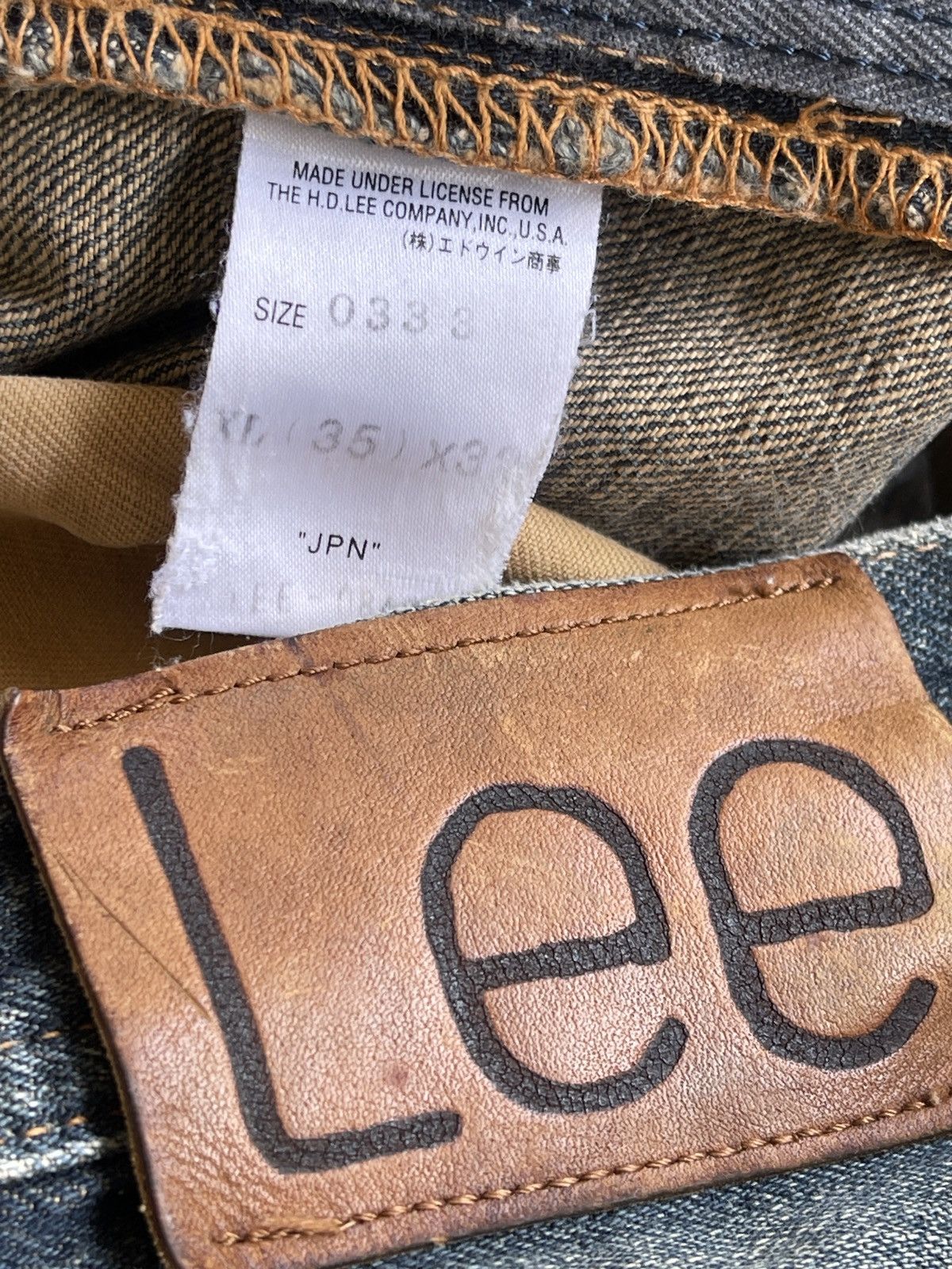 Vintage Lee Union Made Sanforized Shrunk Denim Size US 35 - 15 Thumbnail