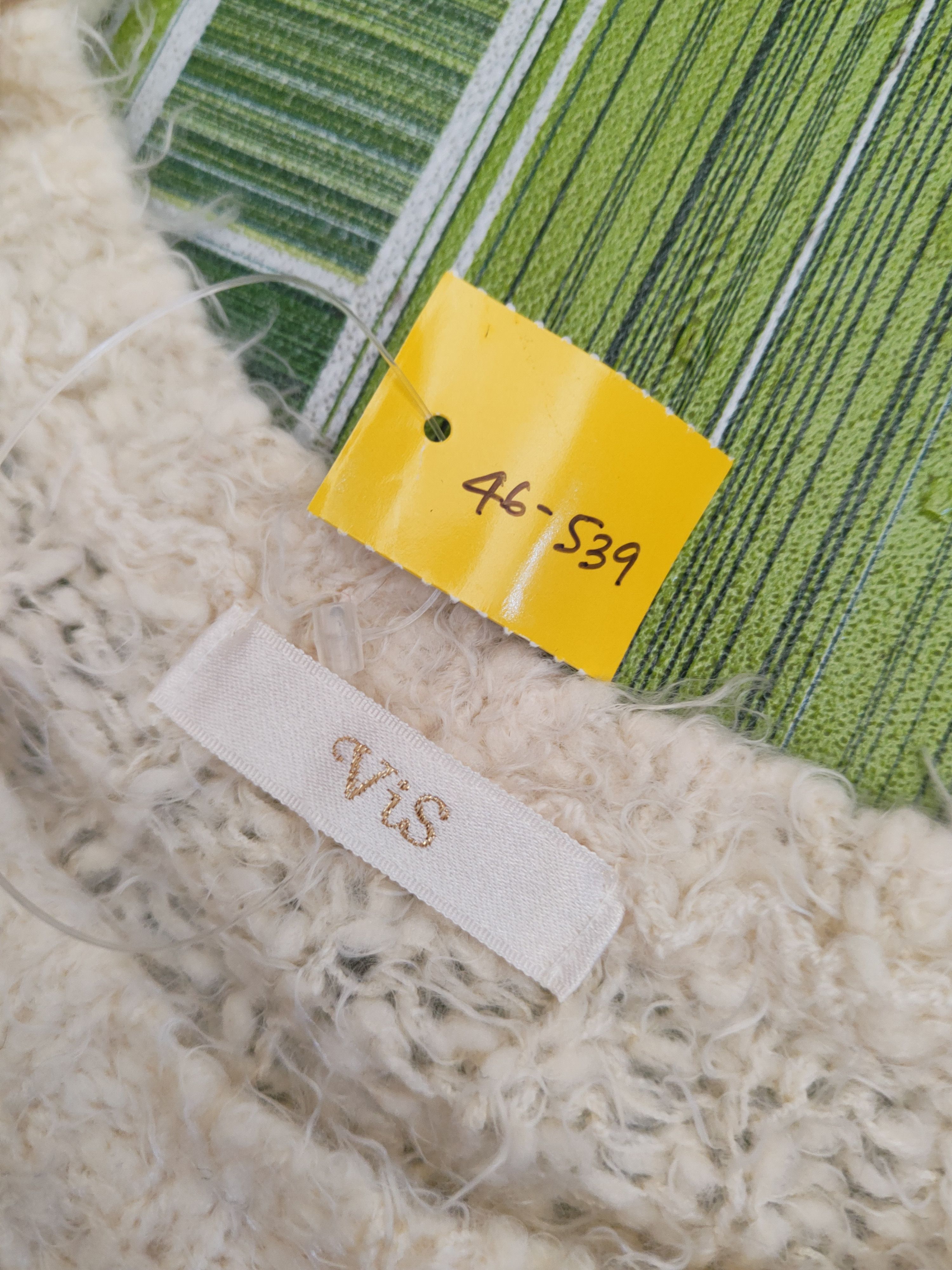 Japanese Brand DL Vis Cream Fur Mohair Knitwear #46-539 Size S / US 4 / IT 40 - 13 Thumbnail