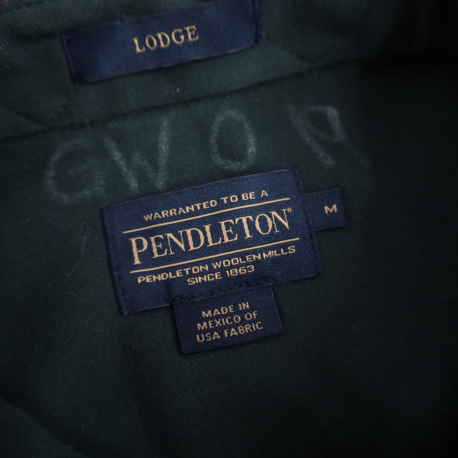 Pendleton Pendleton %100 Wool Flannel Shadow Plaid Lodge Shirt Size US M / EU 48-50 / 2 - 6 Thumbnail