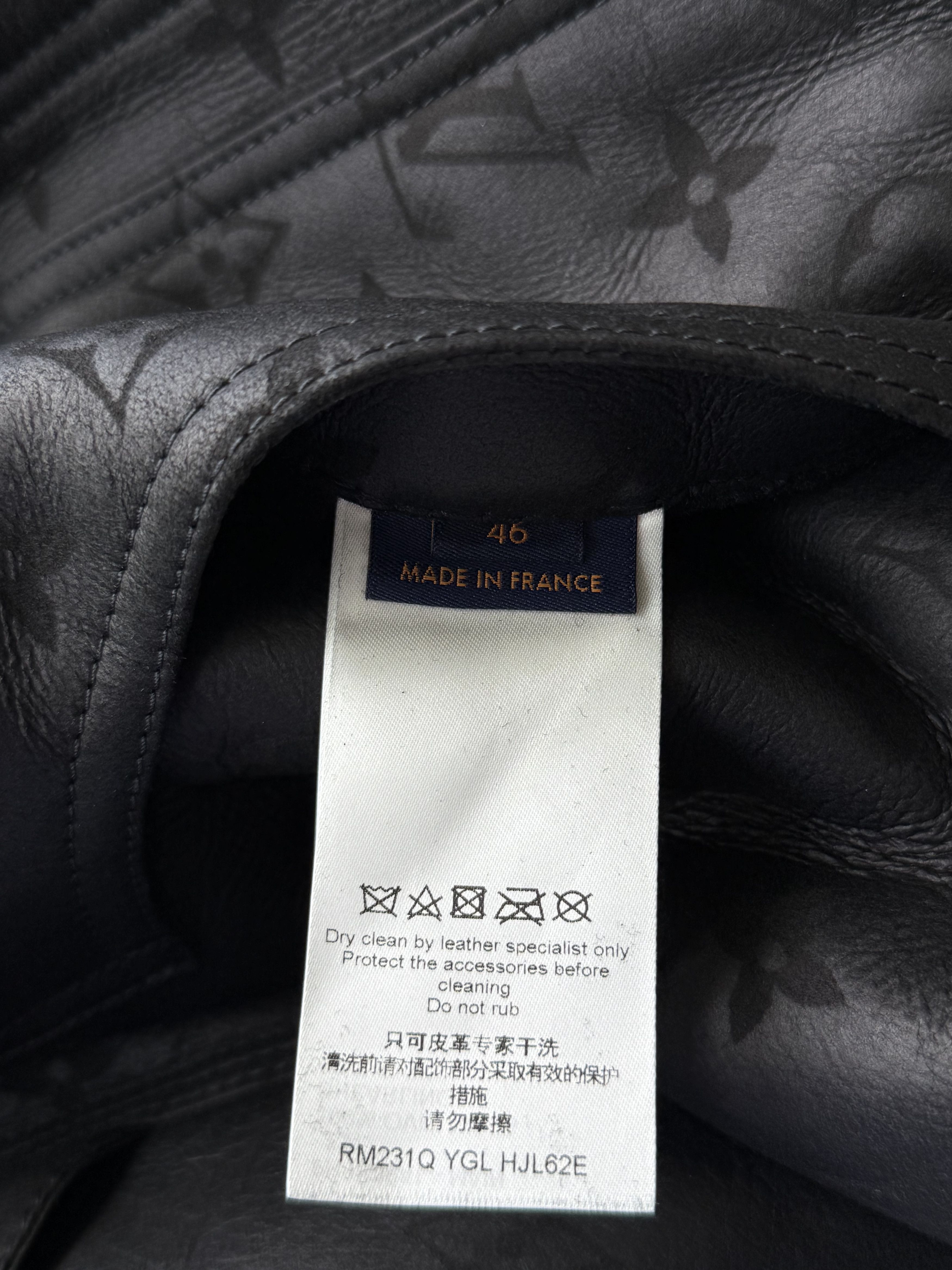 Louis Vuitton Louis Vuitton Black Monogram Shearling Jacket Size US S / EU 44-46 / 1 - 4 Thumbnail