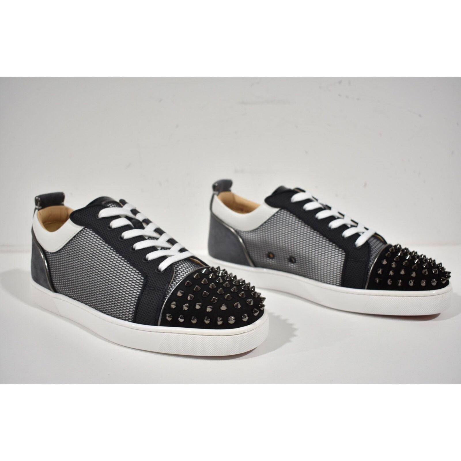Christian Louboutin Christian Louboutin Louis Junior Spikes Orlato Flat Black Size US 13 / EU 46 - 4 Thumbnail
