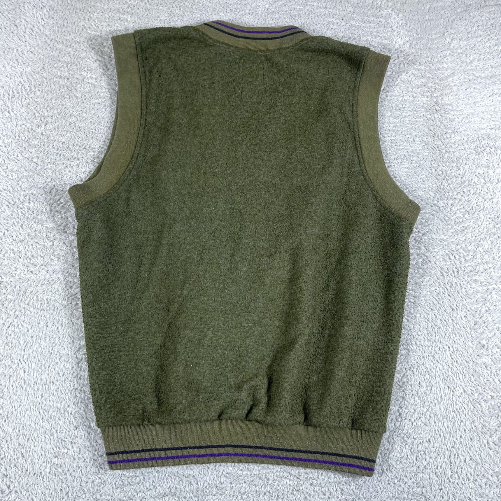 Ellesse VINTAGE ellesse Sweater Vest Mens Medium Green Fleece Golf 90's Y2K Preppy Skate Vest Mens Green Size US M / EU 48-50 / 2 - 3 Thumbnail