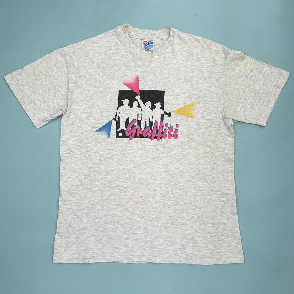Apple × Hanes × Vintage Vintage 90s Apple computer graffiti tech t shirt tee Hanes Size US L / EU 52-54 / 3 - 2 Thumbnail