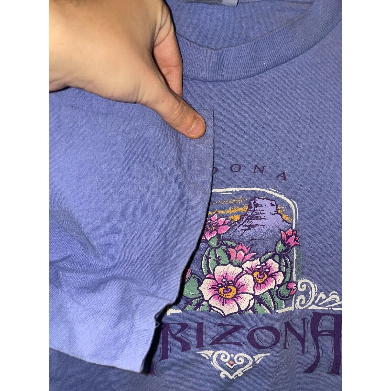 Vintage Vintage Sedona Shirt Arizona Periwinkle Blue Desert Tee 90s Size US L / EU 52-54 / 3 - 6 Thumbnail
