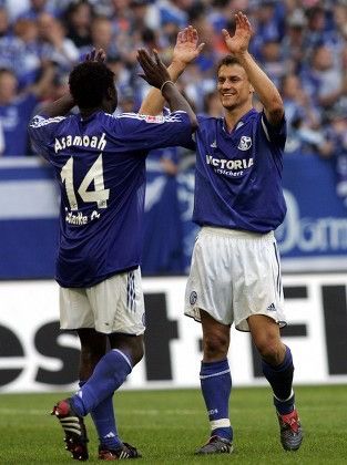 Adidas SCHALKE 04 ADIDAS 2004/2005 FOOTBALL HOME JERSEY #14 ASAMOAH Size US L / EU 52-54 / 3 - 12 Thumbnail
