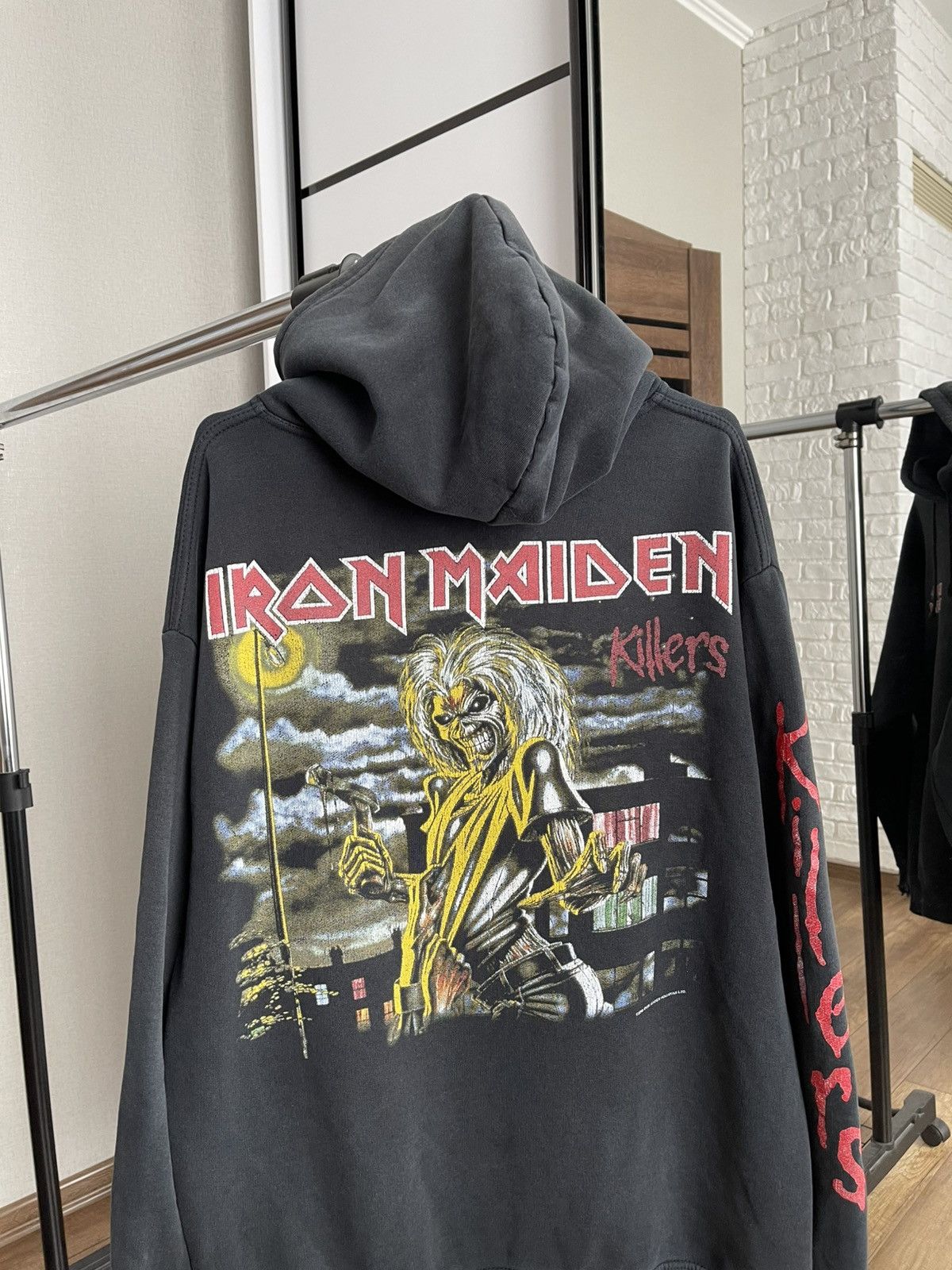Iron Maiden Iron Maiden Killers Vintage Hoodie 90s Size US XL / EU 56 / 4 - 4 Thumbnail