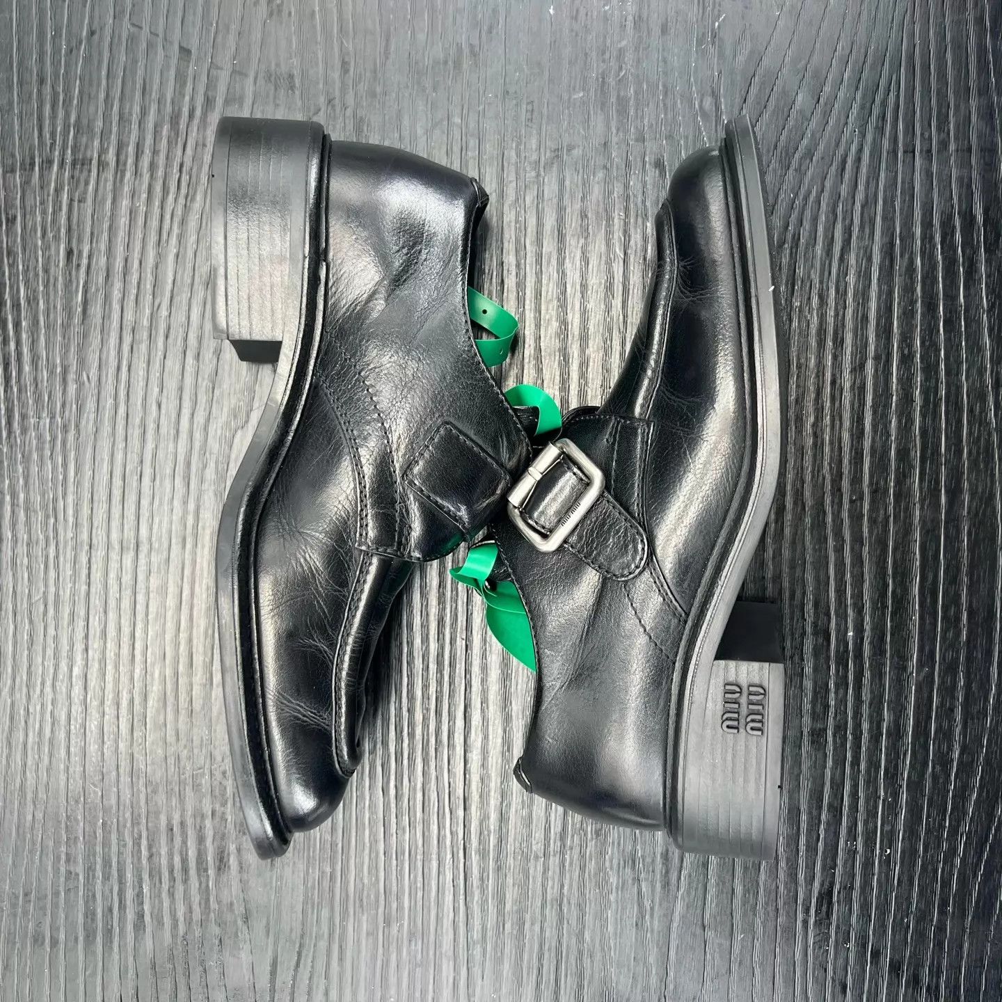 Miu Miu MIU MIU Leather Buckle Dress Shoes Women's 36 Near New Size US 5.5 / IT 35.5 - 3 Thumbnail