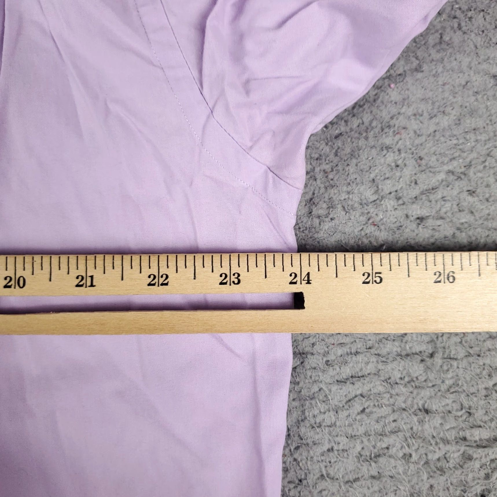 Tommy Hilfiger Tommy Hilfiger Dress Shirt Mens 16 Purple Long Sleeve Button Up Collared 100% Cotton Classic American Modern Preppy Brand Mens Clothing Size 42R - 5 Thumbnail