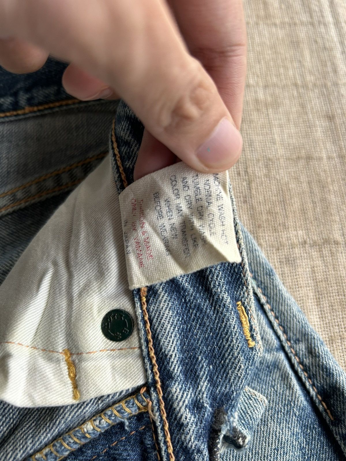 Evisu Vintage Evisu Yamane Selvedge distressed denim jeans Size US 30 / EU 46 - 7 Thumbnail
