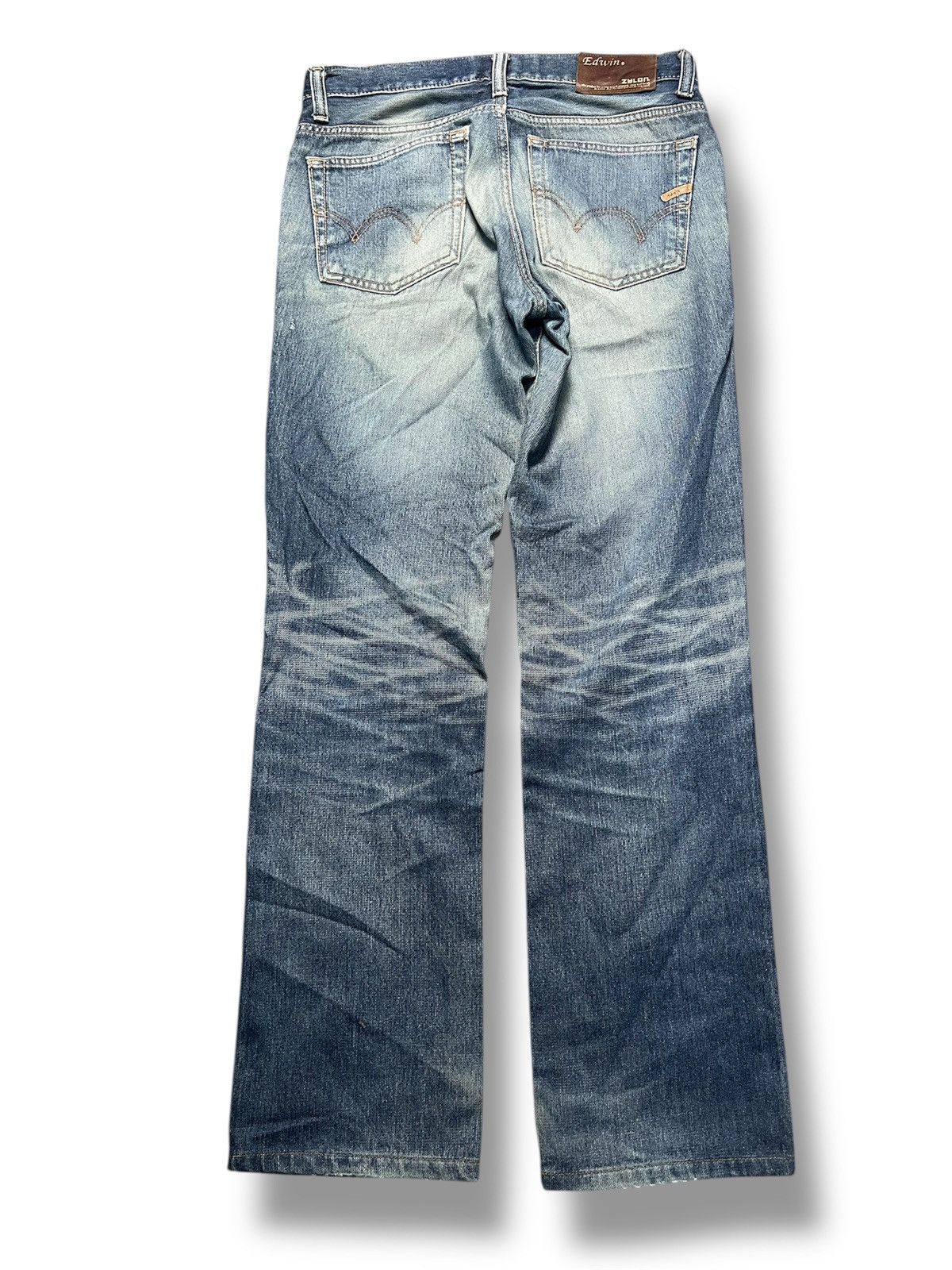 Edwin Edwin Japan EZ503 Zylon Mixed Denim Straight Cut (45) Size US 31 - 2 Thumbnail