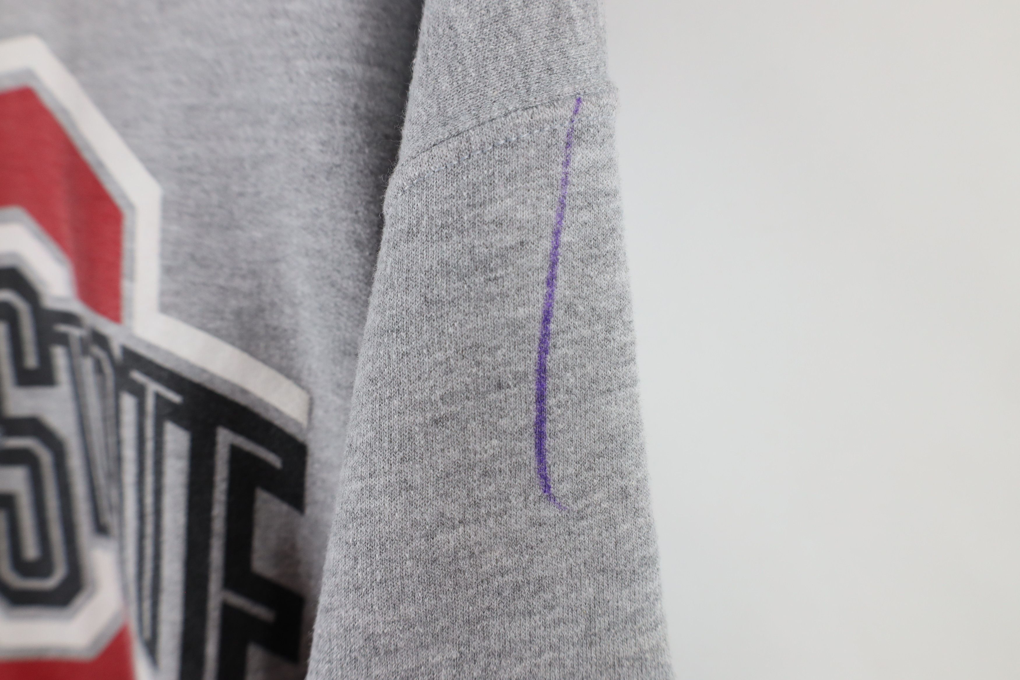Vintage Vintage 90s Ohio State University Hoodie Sweatshirt Gray Size US M / EU 48-50 / 2 - 5 Thumbnail