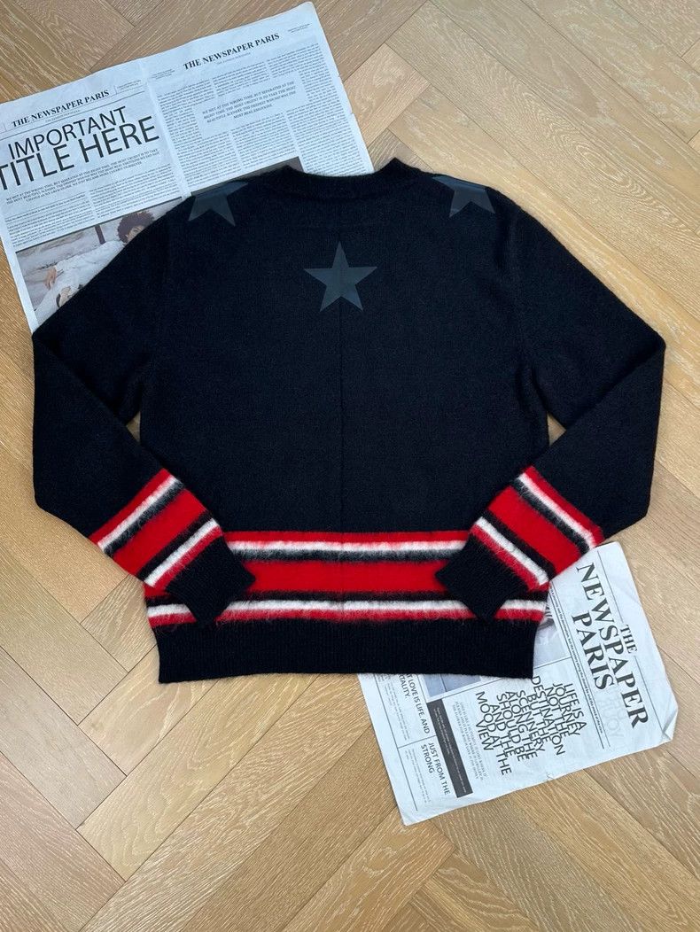 Givenchy Givenchy Angora Wool and Mohair Color-blocked Star Pattern Size US M / EU 48-50 / 2 - 2 Thumbnail