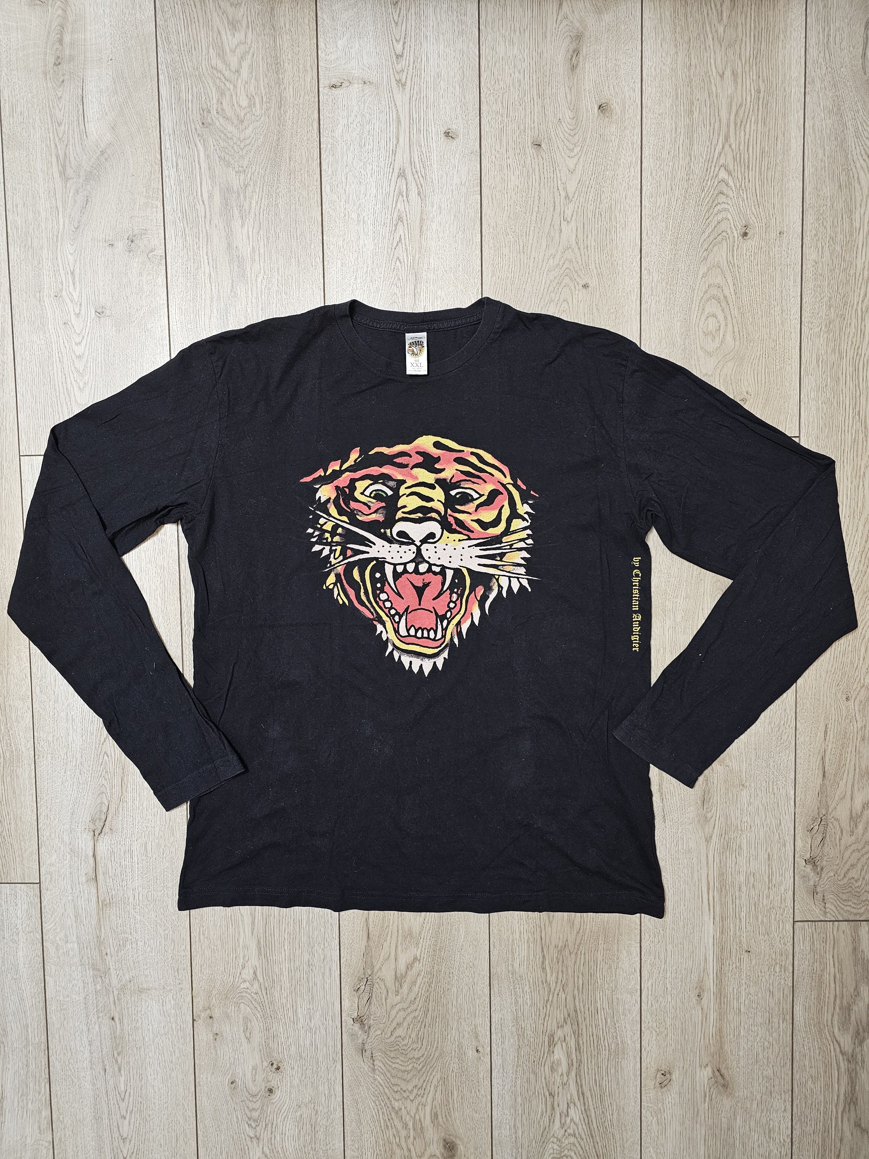 Christian Audigier × Ed Hardy × Vintage ED HARDY BY CHRISTIAN AUDIGIER SHIRT LONG 90s LONGSLEEVE Size US XXL / EU 58 / 5 - 1 Thumbnail