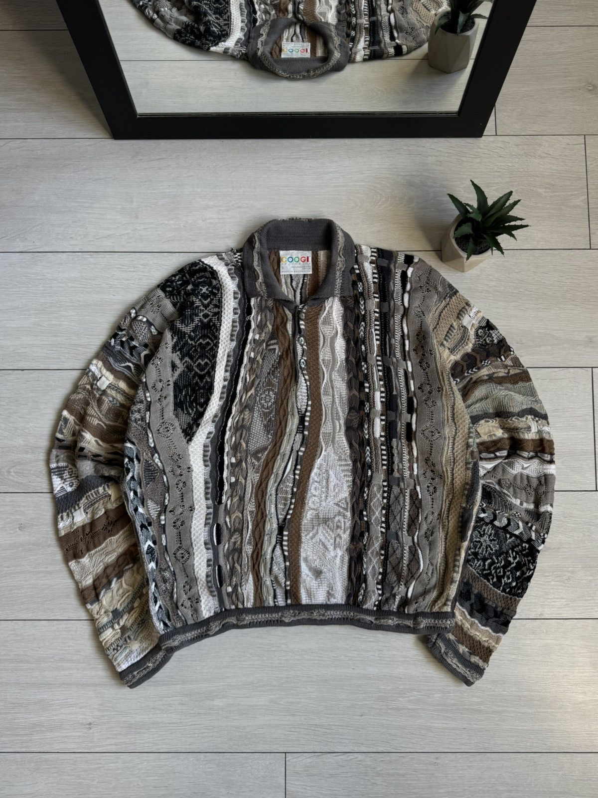 Coogi ❗️RARE❗️Vintage Coogi Mercerised Cotton Button Up Sweater Size US S / EU 44-46 / 1 - 1 Thumbnail
