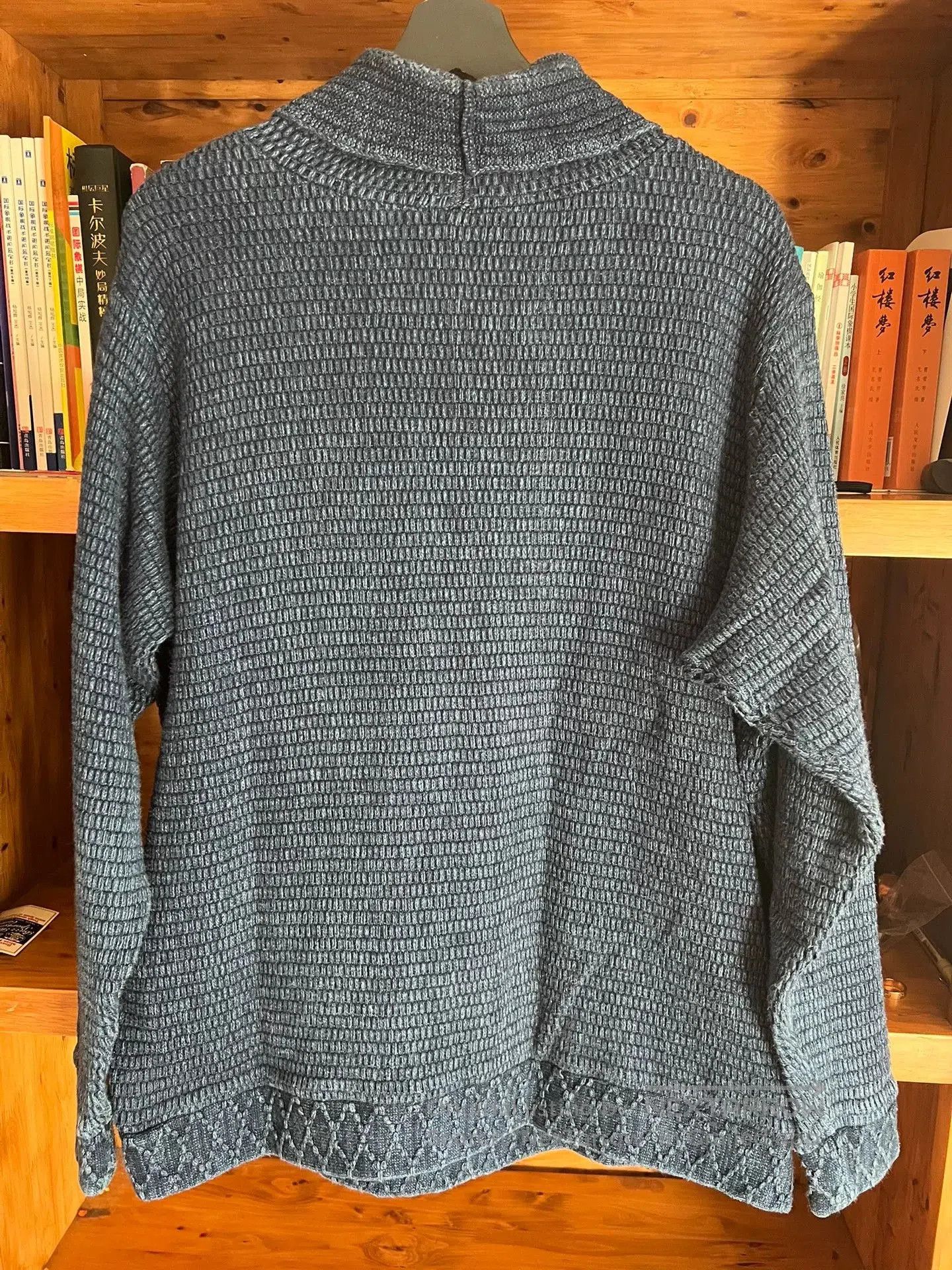 Porter Classic porter classic blue knit high-neck sweatshirt. Size US M / EU 48-50 / 2 - 3 Thumbnail